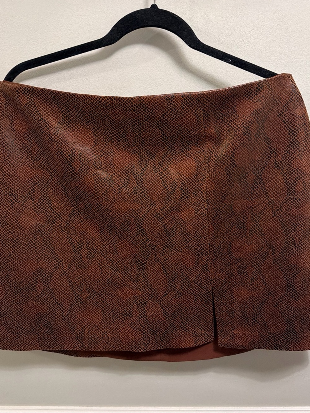 House of Harlow Women's Brown Textured Mini Skirt